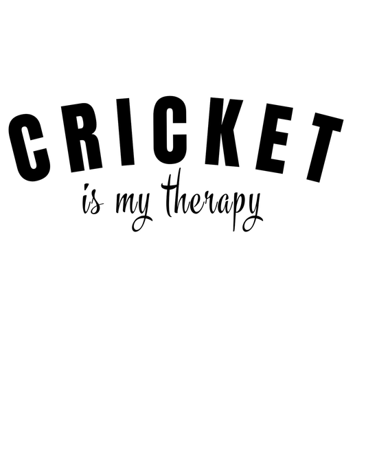 Cricket is my therapy