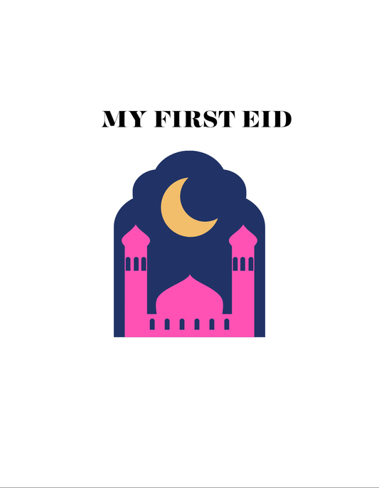 My First Eid Color- Short Sleeve Infant Onesie